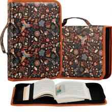 1 pieza Estuche con cremallera de estilo bohemio, estuche multifuncional para portadas de libros y cuadernos, útiles escolares para volver al colegio