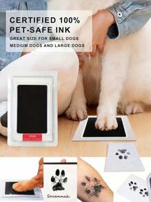 Pet Paw Print Ink Pad For Dogs And Cats, Touchless Ink Pad Pet Footprint Pad For Memorial Supplies - Multicolor - View 6