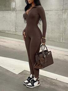 Women's Spring Turtleneck Black Long Sleeve Bodysuit