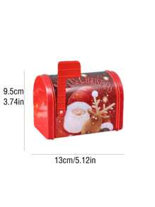 1pc Creative Mailbox Shape Christmas Decoration Gift Box Christmas Gift Packing Box Party Supplies - Multicolor - View 8