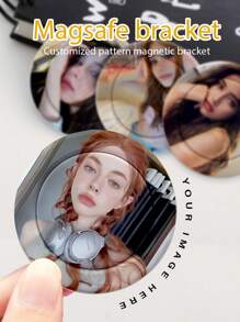 Soporte magnético personalizado para teléfono, soporte magnético divertido, personalización de fotografía, creativo, soporte magnético decorativo, DIY, seres queridos, familia, personalización de fotografías de mascotas, personalización de regalos