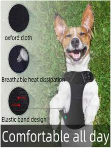 Rabbitgoo Dog Seat Belt, Padded Reflective Vest With 2 Adjustable Seat Belt Clips, No Pull Breathable Harness With Handle For Small/Medium/Large Dogs - Multicolor - View 10