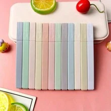 6pcs/Set Soft Tip Fluorescent Pens, Waterproof, Quick Drying, Suitable For Diary, Scrapbooking, School Supplies, DIY Decoration, Journaling, Note Taking, Office, Writing & Highlighting, Back To School, Random Colors