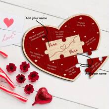 1SET Customizable Reasons I Love You Personalized Wood Puzzle, Girlfriend Gift, Boyfriend Gift, Valentine's Couples Gift, Perfect Anniversary Gift, Couples Gift Gifts Birthday Graduation