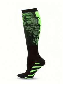 1 双男女款压缩袜骑行袜户外运动足球袜高尔夫袜大腿长款男女通用户外运动护理袜 - 彩色 - 查看 3