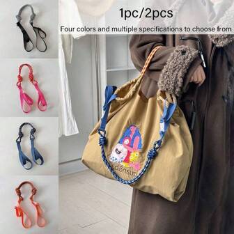 NYXIA 1/2pcs Handbag Shoulder Strap, Embroidered Bag Shoulder Strap, Adjustable Length Crossbody Bag Strap, Handheld Shoulder Strap Mini Extended Shoulder Strap Shoulder Bag Shoulder Strap(Only Shoulder Straps)