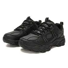 Skechers Zapatos de senderismo para hombres, zapatos de trekking con cordones para exteriores, zapatos deportivos casuales para viajes con absorción de impactos 237692-BBK