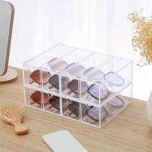 1个4层4抽屉透明滑动眼镜收纳盒 - 無色 - 查看 5