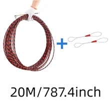 1pc Cable Pulling Fish Tape, Convenient Cable Laying Insertion And Withdrawal Tool, Suitable For Electricians To Pull Cables, Ethernet Cables, Wires, With Flexible Spring Guide Head, Comes With 2 Cable Ties