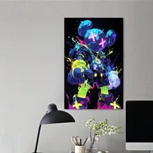KAW Creative Graffiti Art Canvas, Street Style Hip Hop Wall Art, Suitable For Bedroom, Kitchen, Dining Room, Living Room, Office, And Other Home Wall Decorations