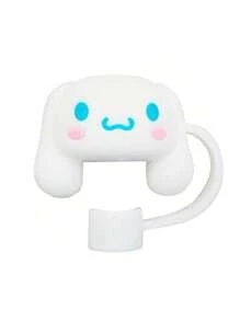 Sanrio 6pcs Kawaii Cartoon Silicone Cute Straw Cover Cap For Cup, Straw Topper Compatible With 30&40 Oz Tumbler, Cute Silicone Tips Lids Protectors For 0.4 In/10mm Party Cups Accessories Back To School