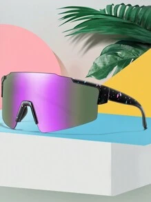 1 Pair Fashion Sport Fashion Glasses, Cycling Glasses, Running Glasses, Suitable For Outdoor Sports, Cycling, Running, Hiking And Other Outdoor Activities Easy Comfort Casual Outfits Outdoor Cycling Glasses For Summer Beach Vacation,Outdoor,Travel