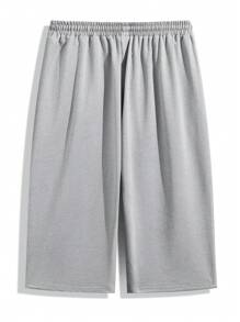 3条大码七分直筒裤，宽松版型，春夏休闲户外运动裤 - 彩色 - 查看 4