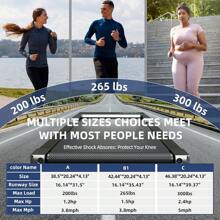Almohadilla para caminar, caminadora para debajo del escritorio 2 en 1, almohadilla portátil para caminar con Bluetooth y aplicación inteligente, capacidad de 265 libras para oficina en casa, con control remoto - Rosa - Ver 5