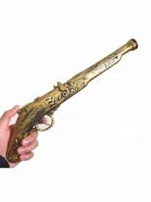 Pistola de Pirata do Caribe de Plástico, Brinquedo de Cosplay de Pirata, Acessório e Brinquedo de Arma para Fantasia de Personagem de Halloween, Acessório para Peça de Teatro, Festa e Festival, Adequado Tanto para Homens Quanto para
