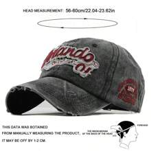 Unisex Distressed "Orlando 01" Embroidered Baseball Cap – Vintage Adjustable Outdoor Casual Hat