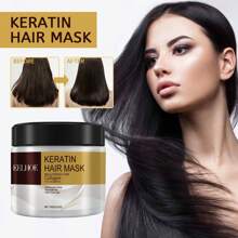 2PCS Collagen Hair Mask & Moroccan Argan Oil Serum Set - Deep Conditioning, Moisturizing For All Hair Types, 3.53oz + 1.69fl.Oz - Perfect Fall/Winter Care Kit