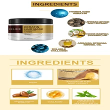 2PCS Collagen Hair Mask & Moroccan Argan Oil Serum Set - Deep Conditioning, Moisturizing For All Hair Types, 3.53oz + 1.69fl.Oz - Perfect Fall/Winter Care Kit