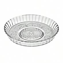 Prato Fundo Boleira Pudim Com Borda Alta 30cm Fruteira Vidro - Transparente - Visão 2