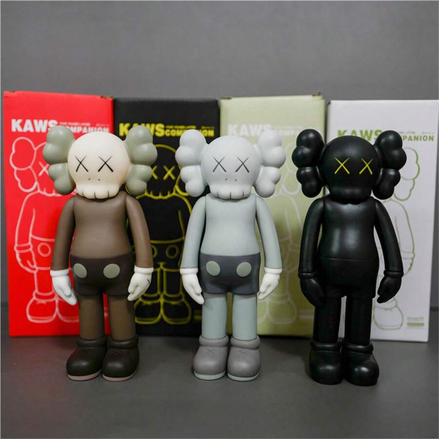 1 pieza Adornos de muñeca KAWS, Adornos de modelo de muñeca, Marca de juguete de moda, Adornos para el coche, Adornos para el hogar, Regalos para amigos - Marrón - Ver 1
