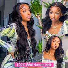V Shape Body Wave Upgrade No Glue Side Part Human Hair Beginner Friendly Wigs V Part Body Wave Wig Human Hair For Women Natural Suitable For Everyday & Special Occasions Easy Maintenance - Natural Black - Xem 7