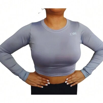 Crop Top Deportivo para Mujer, licra de muy buena elasticidad, protección UV, secado rápido, perfecto para cualquier actividad física, excelente calidad XP ONE
