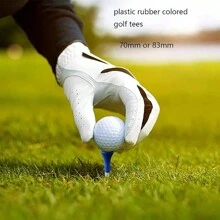 10pcs Multicolor Golf Tees, 83mm Rubber Tipped Cupped Tees - Multicolor - View 6