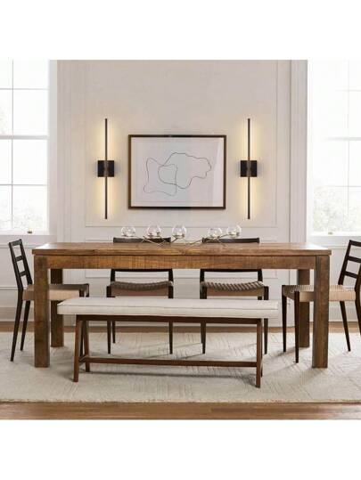 Moderne LED Rechargeable Magnetic Wand Lamp Home Fixtures Minimalist USB Zwart 50/80cm Sconce Remote Stepless Dimming Aluminium Charging ation Aisle Coffee Shops Entrance Staircase Living Room Kitchen Isl Bedroom Bedside Hallway Luxe view 5