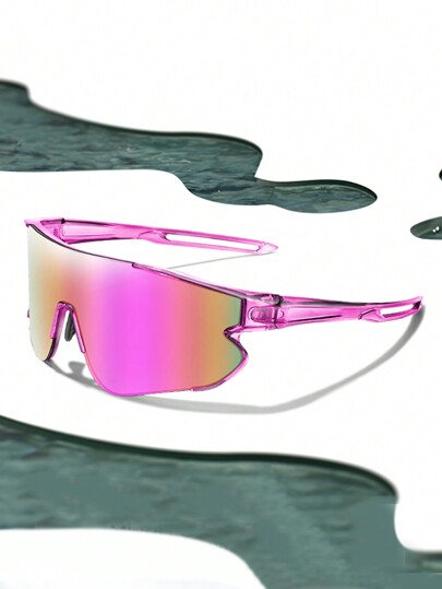 1 Pair Fashion Sports Glasses, Suitable For Cycling, Running, Hiking And Other Outdoor Sports, Easy Comfort Casual Outfits Outdoor Cycling Glasses For Summer Beach Vacation,Outdoor,Travel Autumn Accessories Goggles