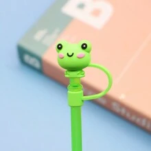 1/8pcs Cartoon Shaped Silicone Straw  Cover For Cup,Reusable Straw Cover Airtight And Dustproof Drinking Straw Cover Splashproof Straw Cute Cover Accessories Home Room Decoration Party