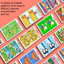 1 Set Educational Drawing Game - Find The Difference Concentration Training Cards, Erasable Paper Material, Progressive Difficulty Levels, Enhances Observation Skills, The Perfect Choice For New Year, Easter, Birthday Gifts, And Small Party Gifts