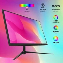 27 Inch 1K 180HZ 1080p Curved Gaming Monitor - VA 1800R Curved Monitor, 1ms MPRT, FreeSync & G-Sync, 122% SRGB, DP/HDTV, VESA, HDR10 For Gaming Home Office Business PC Monitor.Available In Multiple Sizes: 32 Inches, 34 Inches, And 24.5 Inches.
