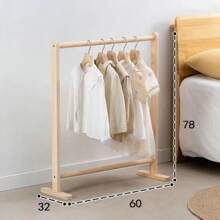 1 pezzo Appendiabiti per bambini in legno, Portabiti per vestirsi da bambini, Appendiabiti in legno per bambini, Organizer per vestiti dei bambini per casa, camera da letto, soggiorno, negozio di abbigliamento, San Valentino - Multicolore - Visualizzare 3
