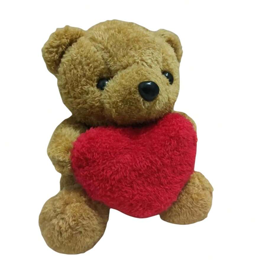 Oso de trapo de San Valentín - marrón arena - marrón arena - Ver 1