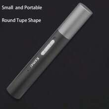 Kemei KM-6668 便携式电动鼻毛修剪器 男女通用 USB 充电式不锈钢面部毛发修剪器 鬓角毛发修剪器 胡须电动眉毛耳颈线比基尼线脱毛器 新年便携式礼物 - 黑色 - 查看 11