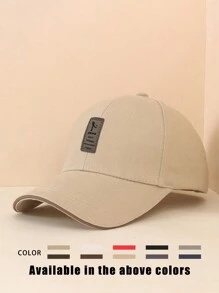 1pc Men's Fashion Baseball Cap, Adjustable Outdoor Sun Protection Casual Hat For Traveling, Beach Holiday, Y2K Style, Suitable For Spring And Autumn