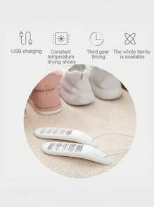 Portable USB Shoe Dryer With Intelligent Timing | Shoe-Dryer 220v - White - View 7
