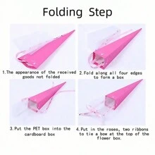 Hộp quà tặng hoa tươi 5 chiếc/2 chiếc, hộp lưu niệm, hộp trang trí hoa cưới, hộp quà tặng Ngày của Mẹ, đồ trang trí tiệc ngày lễ - Đen B - Xem 9