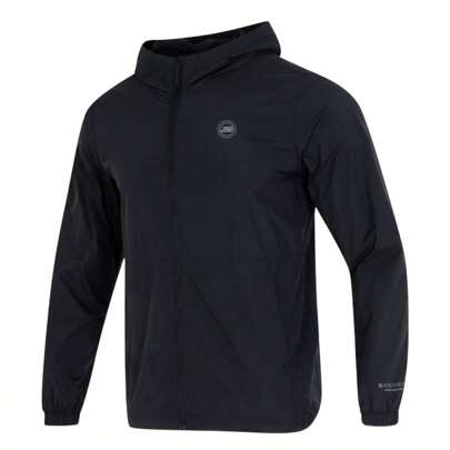 Skechers 男士运动训练夹克，休闲连帽风衣，P224M032-0018