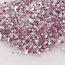 1000pcs Flat Back Resin Rhinestones, Resin Crystals, Round Flat Bottom Resin Gems, For Accessories, Shoes, Clothes, Cosmetics, Bags, Handmade DIY Art Decorations