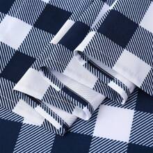 71 X 114cm Window Curtain Short Curtains Checkered Curtain Panel Kitchen Kitchen Curtains Country Style Curtains Small Half Window Curtains For Bathroom, Navy Blue - Navy Blue - View 4