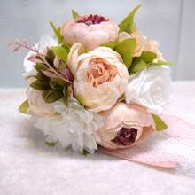 1pc Spring Bridal Bouquet Wedding Bouquets For Bride Flower Bouquets Bouquet For Wedding Bouquet For Bride Rose Bouquet Bridal Holding Flowers Wedding Supplies Outdoor Plastic Artificial Flowers Bridesmaid Bouquets