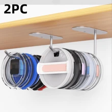 2 piezas Organizador de tapas de turmix mejorado, gancho para tapa de turmix Yeti, gancho autoadhesivo o para perforar para tapas de turmix para organizadores y almacenamiento de cocina, regalos de cumpleaños, aniversarios de bodas, decoraciones de Halloween, disfraces de Halloween, decoración de otoño, decoración de festivales, Navidad
