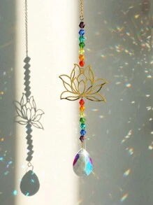 1PC/5PCS Mặt trời & Hoa sen Trang trí Treo tường, Lăng kính pha lê màu Suncatchers cho Xe hơi, Trang trí Vườn cửa sổ - Nhiều màu - Xem 15