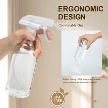 2 Pcs Plastic Spray Bottles, 6.8 Oz,250ml Mist & Stream, Heavy Duty Spraying, Empty Water Spray Bottle For Cleaning Solutions, Essential Oils, Hair, Plants, BBQ, Cat Dog Behavior Correction (Clear)