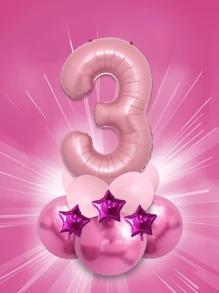 12pcs/Set 32-Inch (Approx. 80cm) Multicolor Number Balloons, 0-9 Large Metallic Foil Number Balloons Made Of Polyester Film, Suitable For Birthday Party Decorations, Wedding Anniversary Celebrations, Baby Showers, And All Festive Occasions - Multicolor - View 21