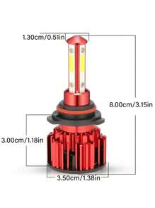 360° No Blind Spot Car LED Headlight, H7 H11 9005 9006 Waterproof, 6000K White, Omnidirectional Lighting