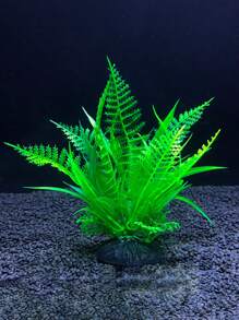 Decoraciones de acuario, plantas artificiales, de fácil cuidado, accesorios decorativos de micro paisaje, hierba submarina falsa, paisajismo de acuario, plantas acuáticas de plástico, decoración de pecera
