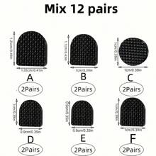 10Pairs High Heels Replacement Shoe Cap, Silent And Durable, High Heels Protection Nail,Round And U-Shaped High-Heeled Shoe Studs(Black And Apricot)