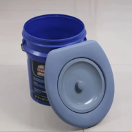 Asiento de inodoro para camping altamente cómodo y portátil - Solución de saneamiento compacta, ligera y duradera, fácil de transportar, montaje rápido, adecuado para camping, senderismo, emergencias, viajes por carretera, conveniente e higiénico (cubo no incluido), accesorio de camping, baño unisex, material fácil de limpiar